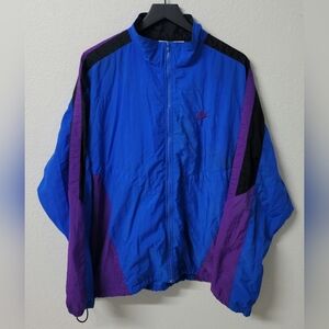VTG 90s Nike Windbreaker Jacket Full Zip Color Block Retro Men's XL